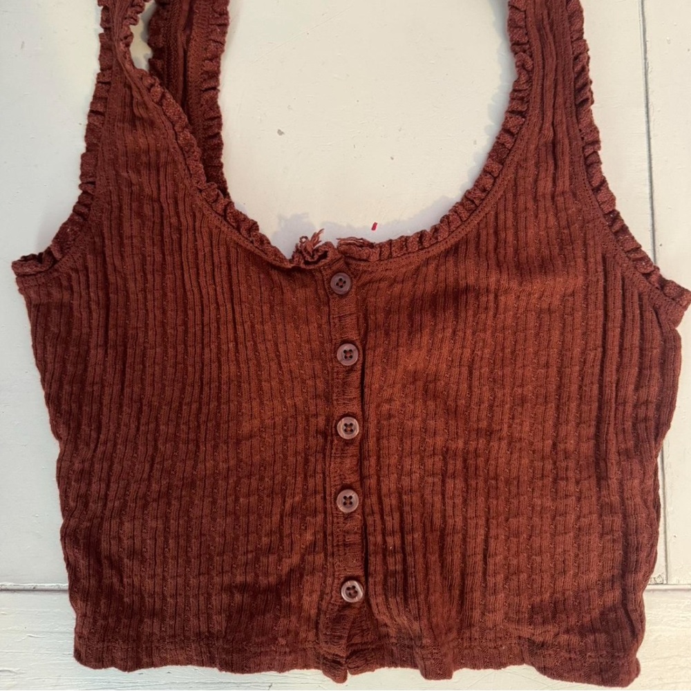 Urban Outfitters Crop Top Button Up Cami